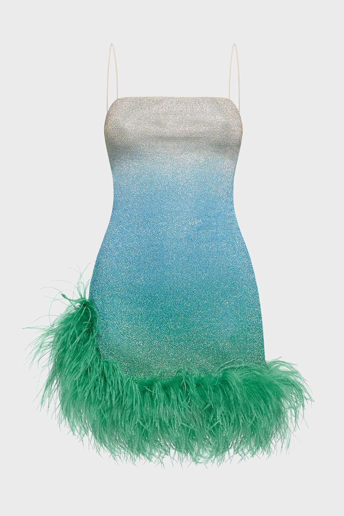 ワンピース OSEREE LUMIRE PLUMAGE MINI DRESS IN LUREX Lumière Plumage Mini Dress