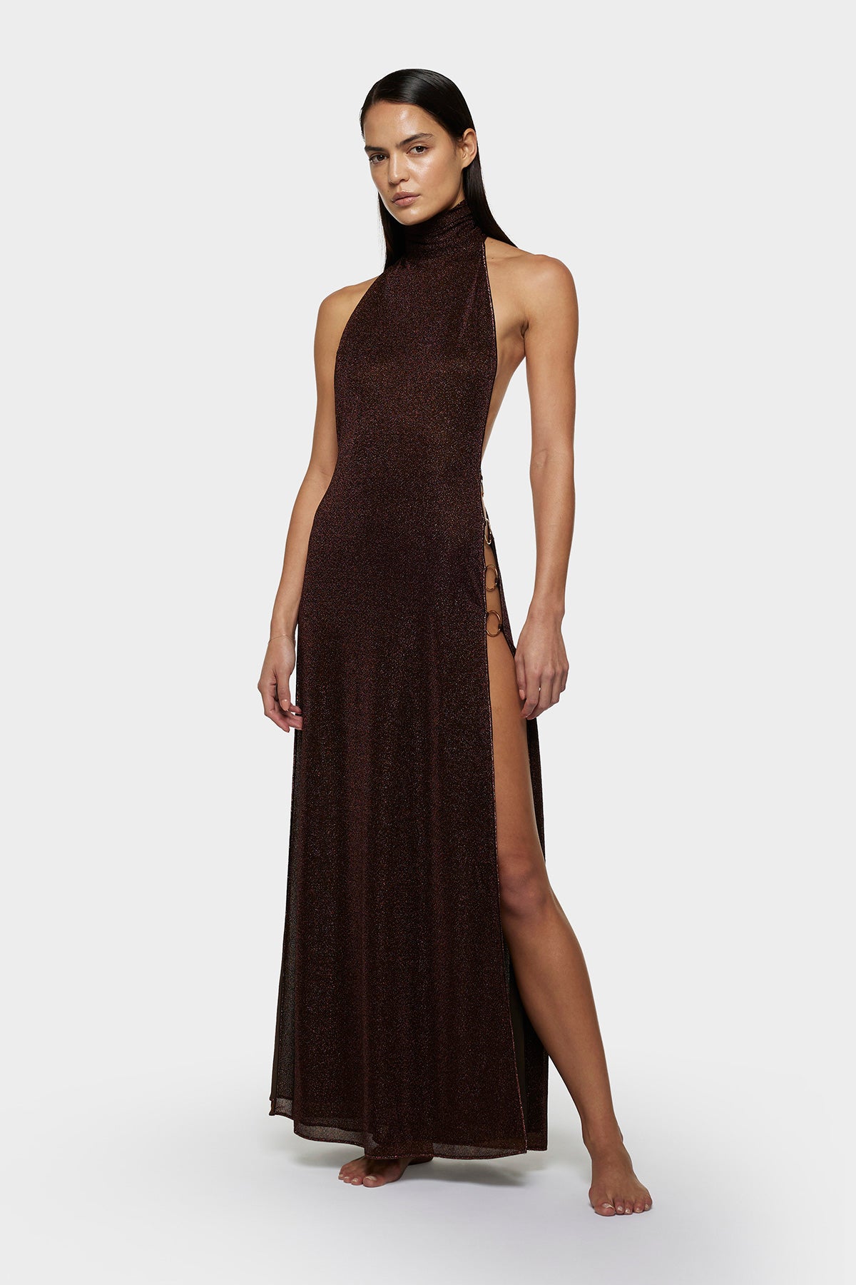 Lumière Ring Turtleneck Dress