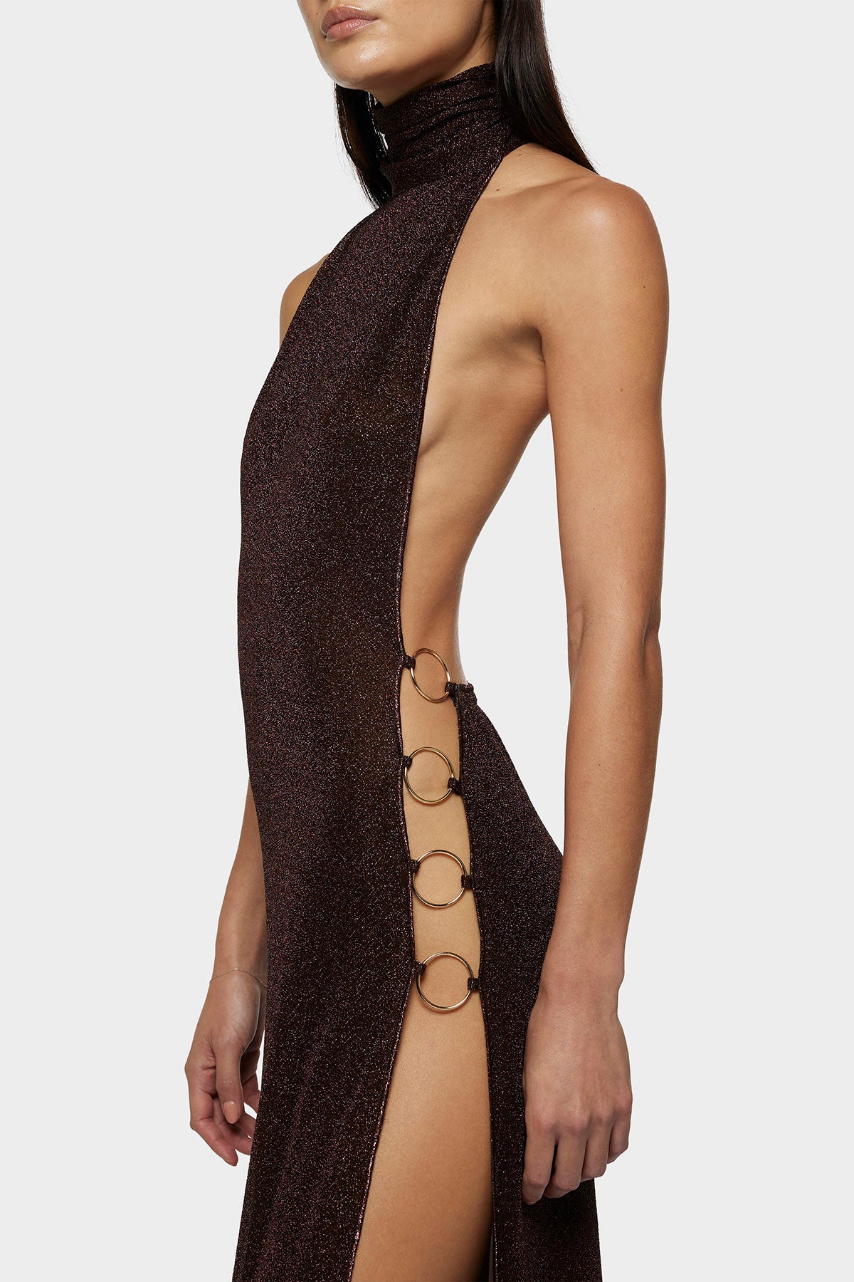 Lumière Ring Turtleneck Dress