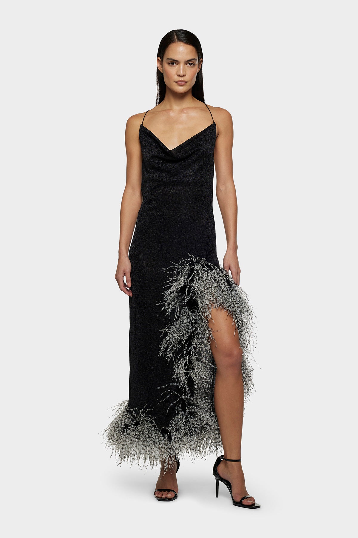 Lumière Bicolor Plumage Night Out Dress