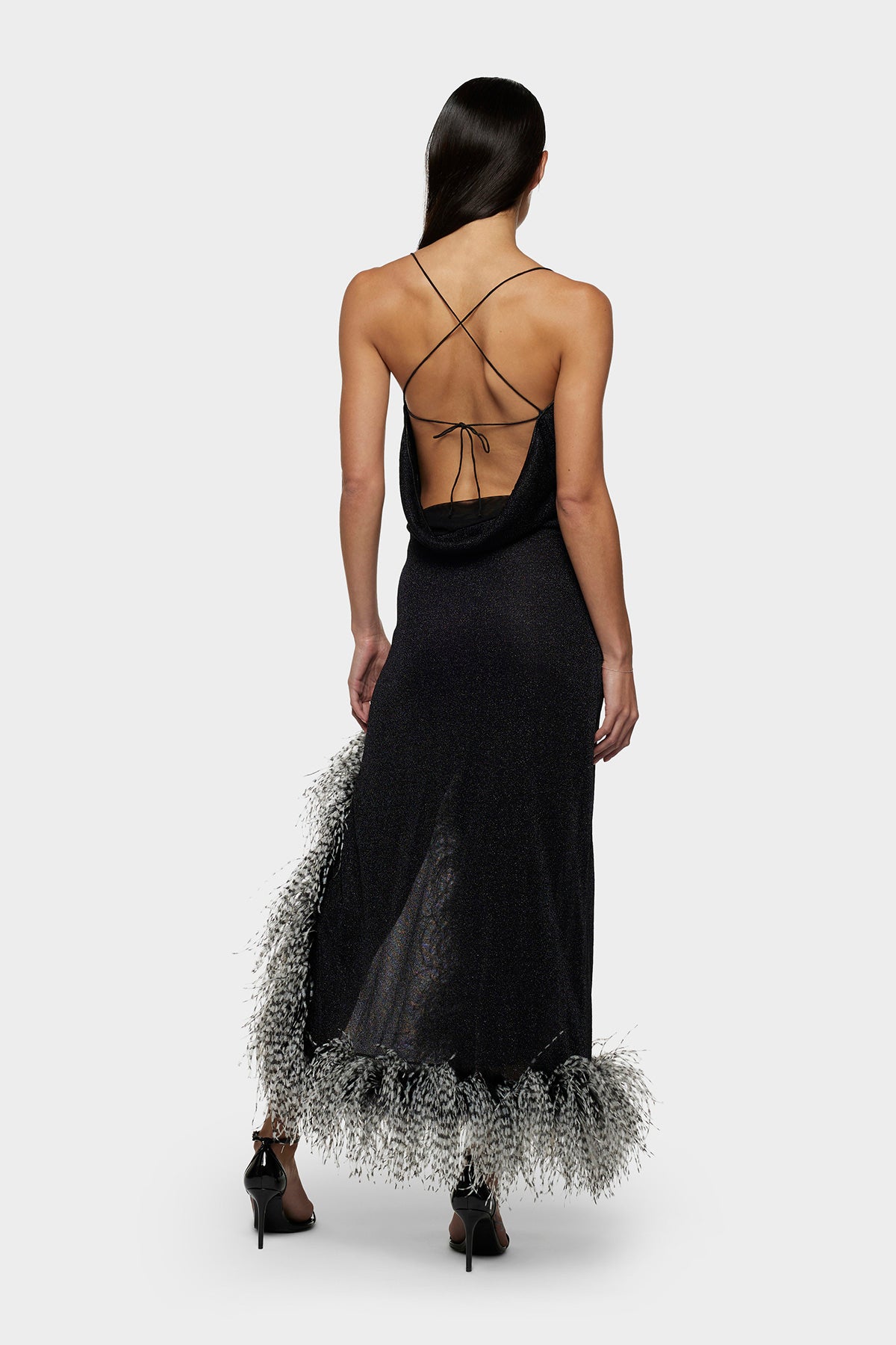 Lumière Bicolor Plumage Night Out Dress