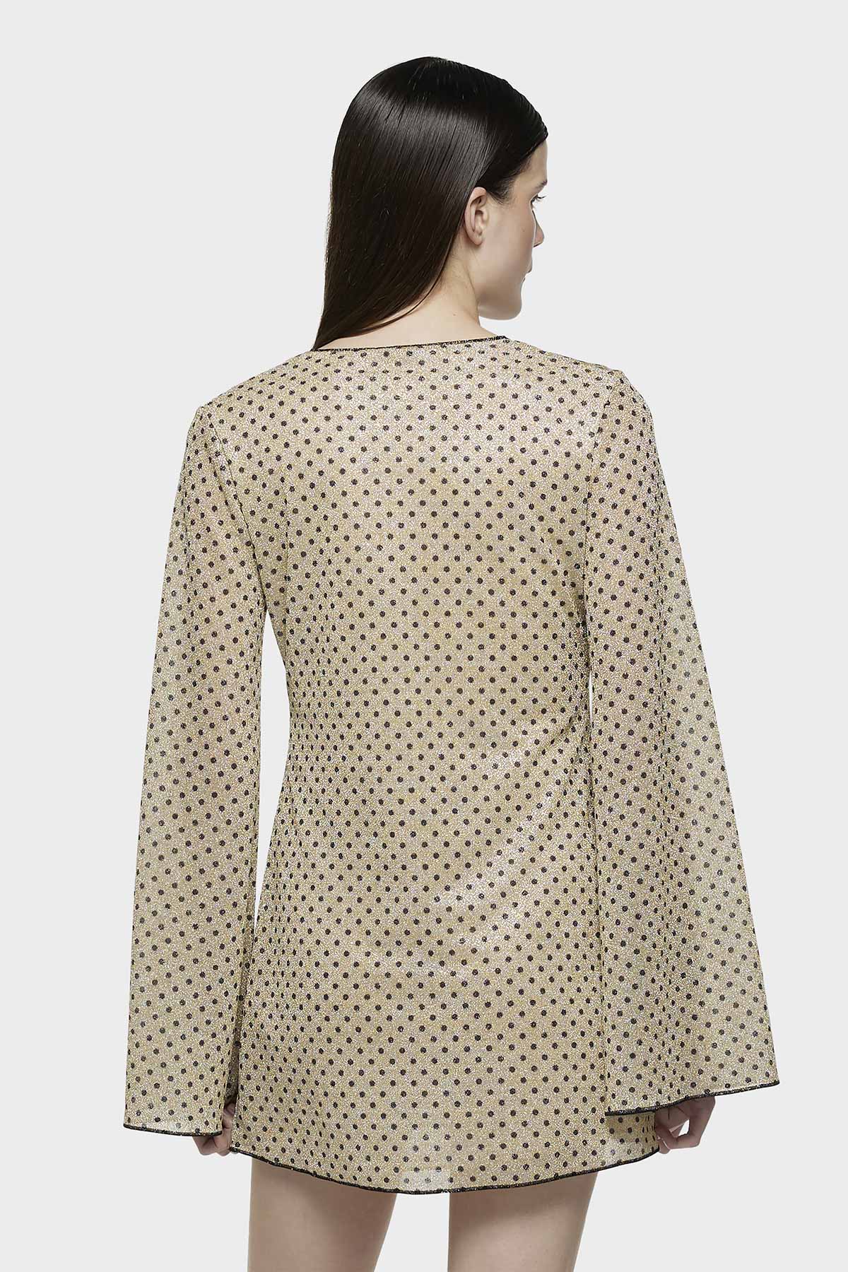 Lumière Rose Pois Kaftan