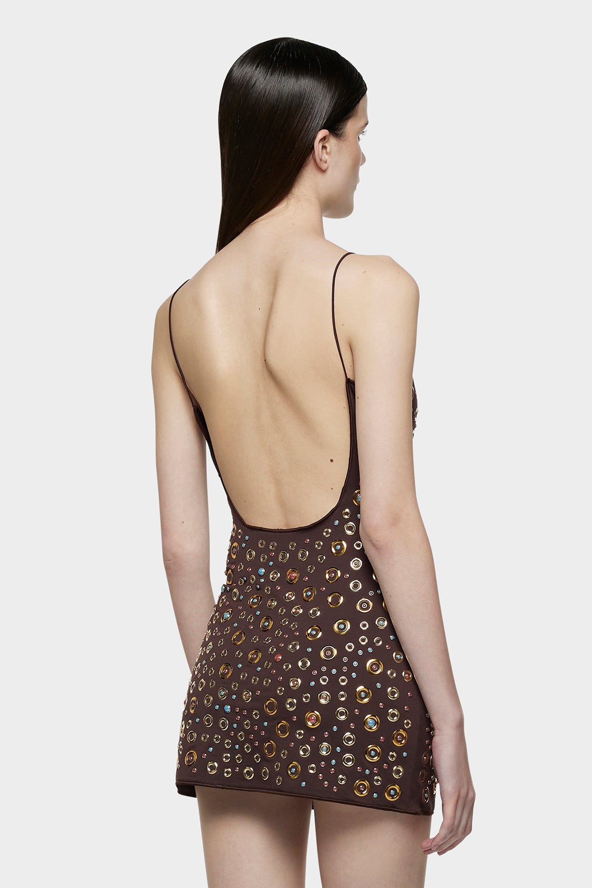 oseree brown dress Lumire Ring Mini Dress
