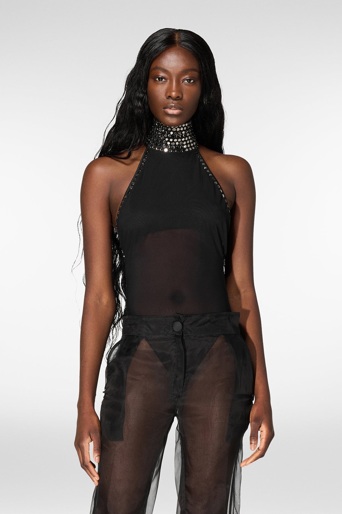 Crystal Turtleneck Bodysuit - Main Image