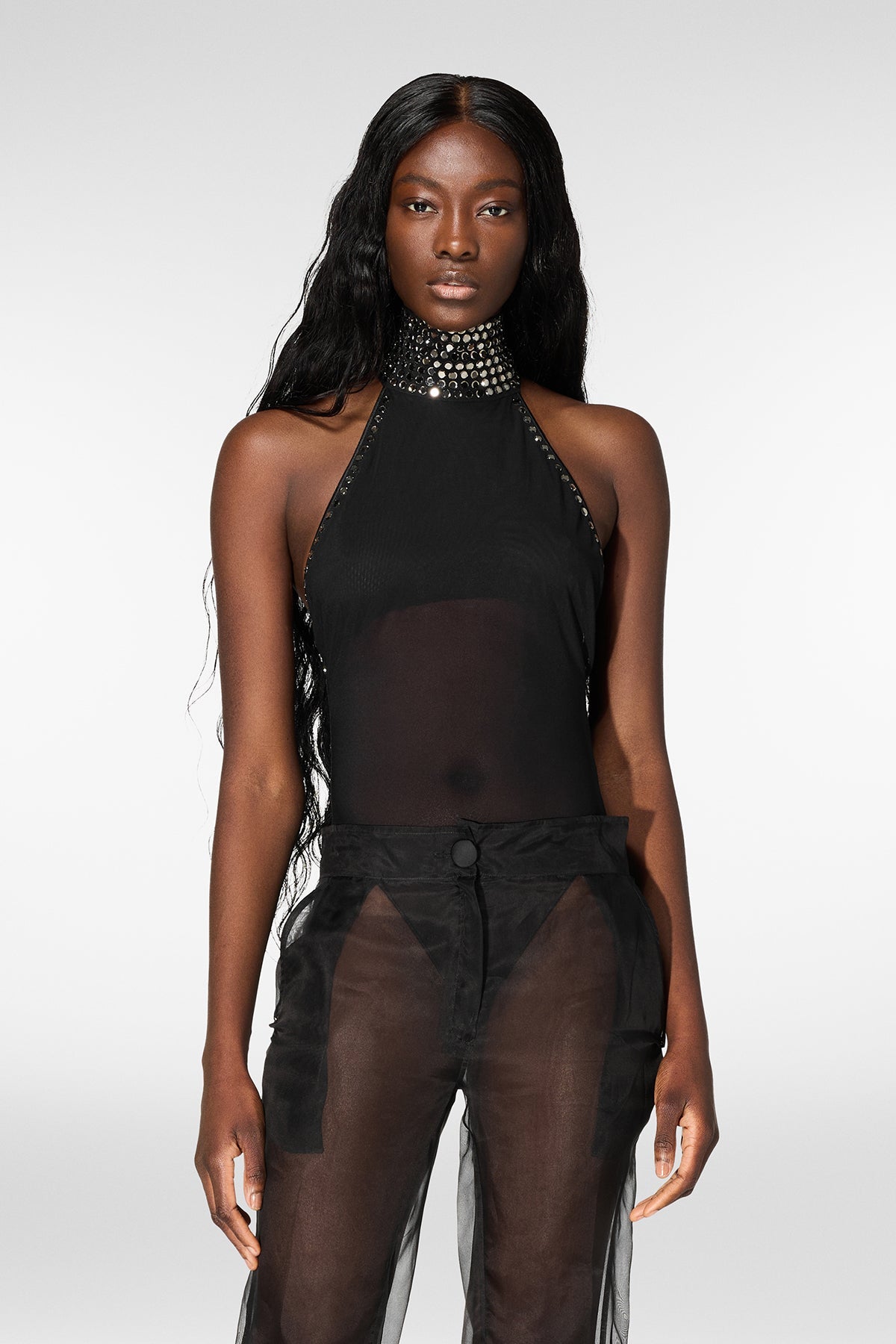 Crystal Turtleneck Bodysuit