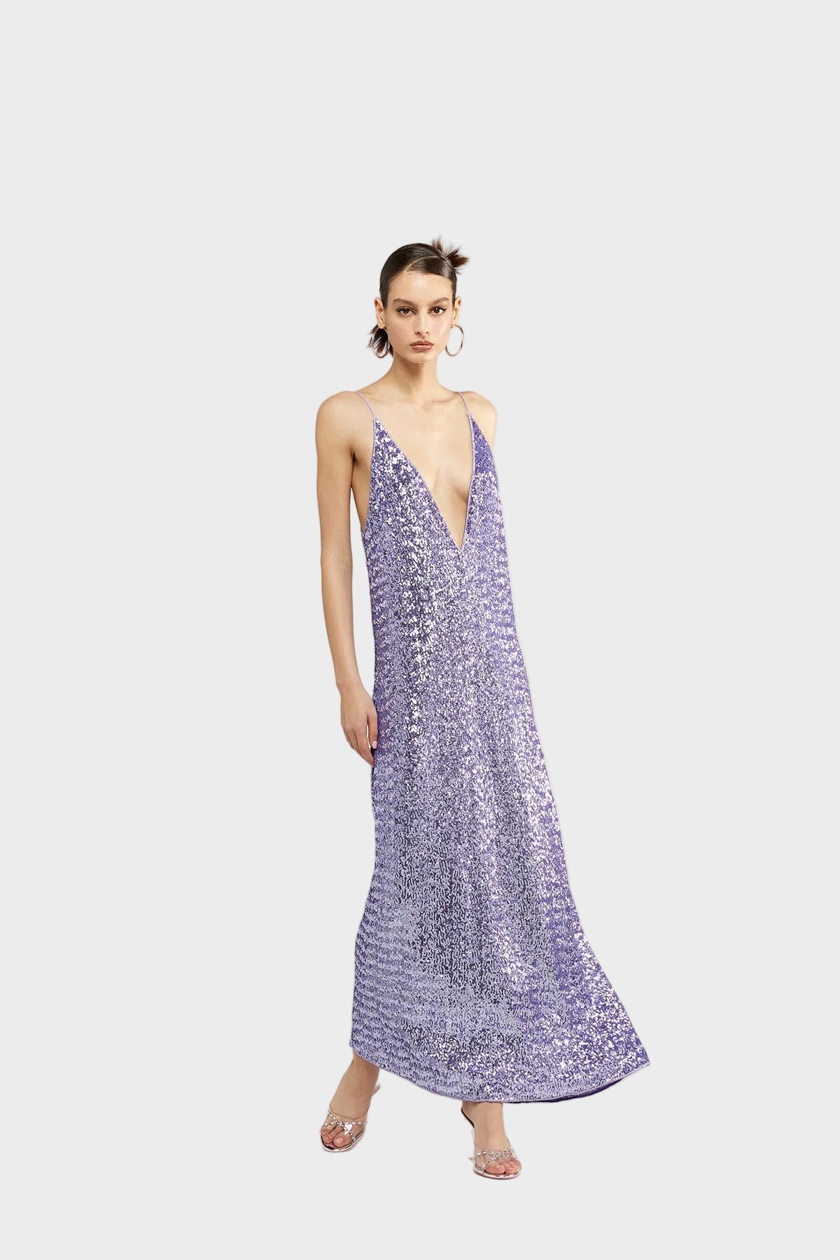 oseree purple dress Oseree Dress Finished With Lurex Thread, Women's, Purple