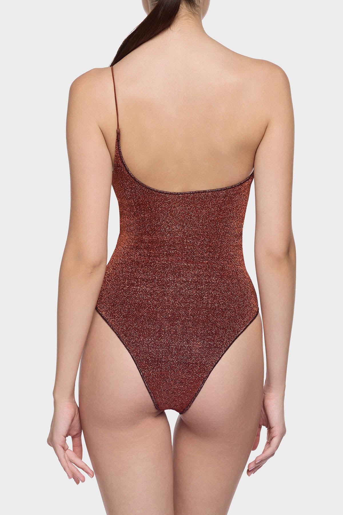 Lumière Shell One Shoulder Maillot