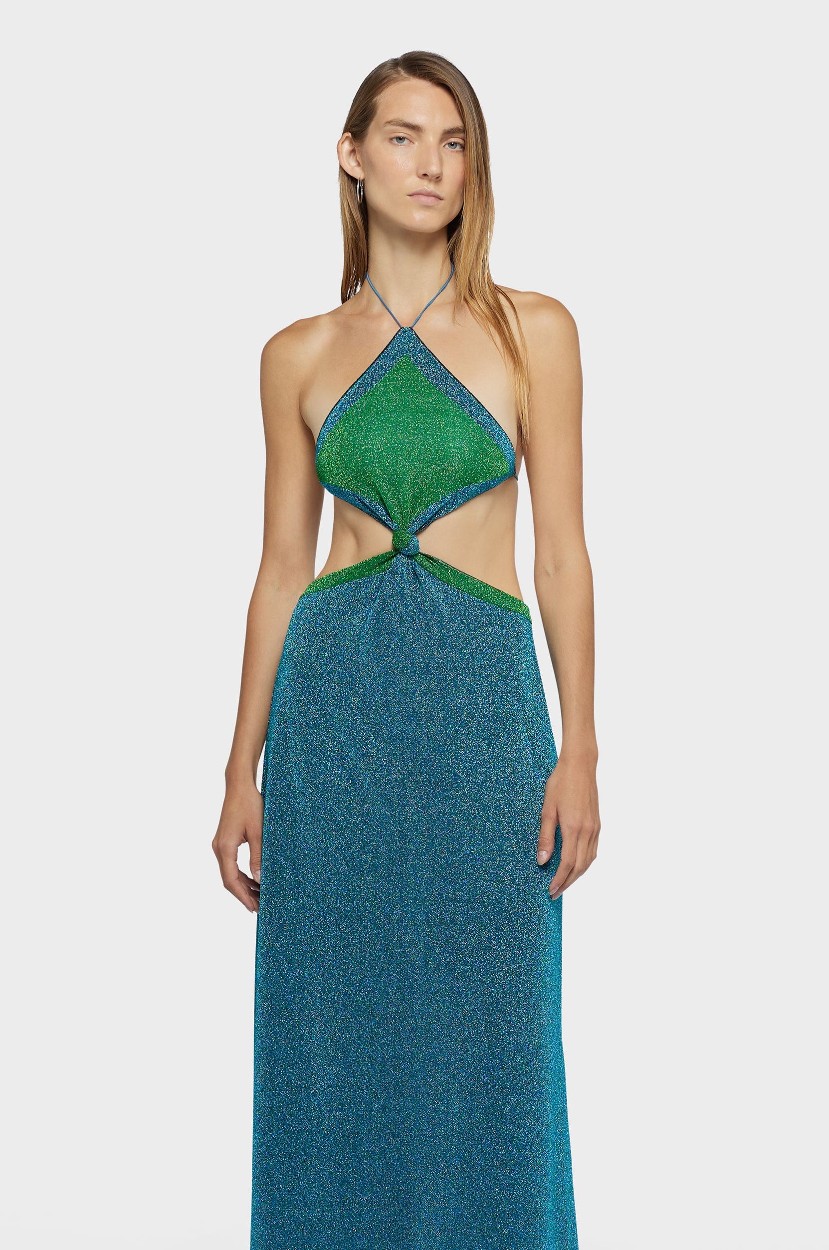 SS25 Lumière Bicolor Diamond Knot Dress