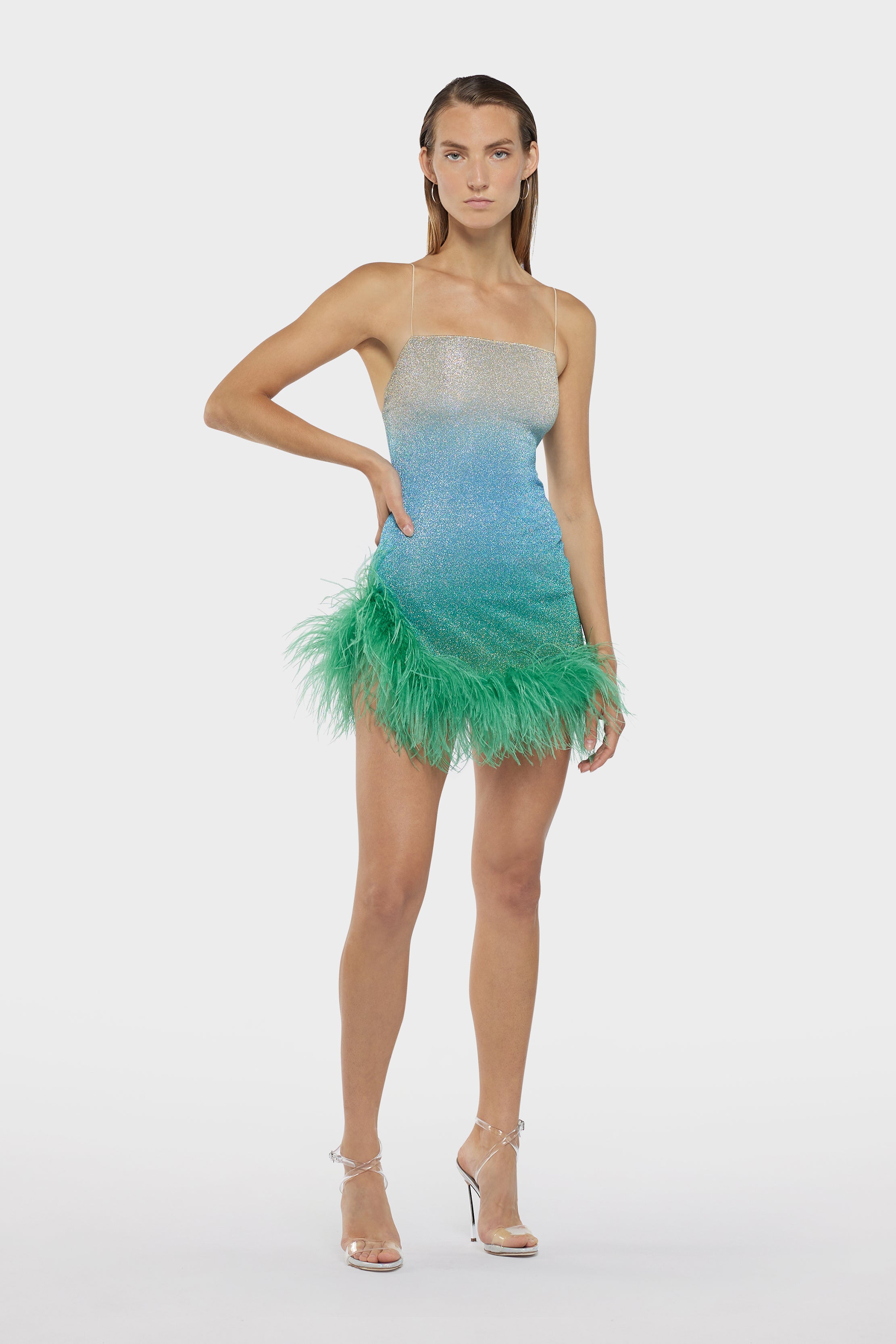 ワンピース OSEREE LUMIRE PLUMAGE MINI DRESS IN LUREX Oseree Lumiere Plumage Mini Dress | Shopbop