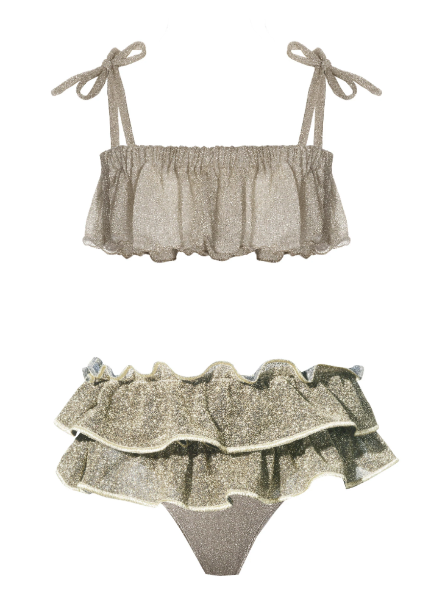 oséree OseMini Lumiére Drape Two Piece | Underwear | SHANELLEHARRISON.COM