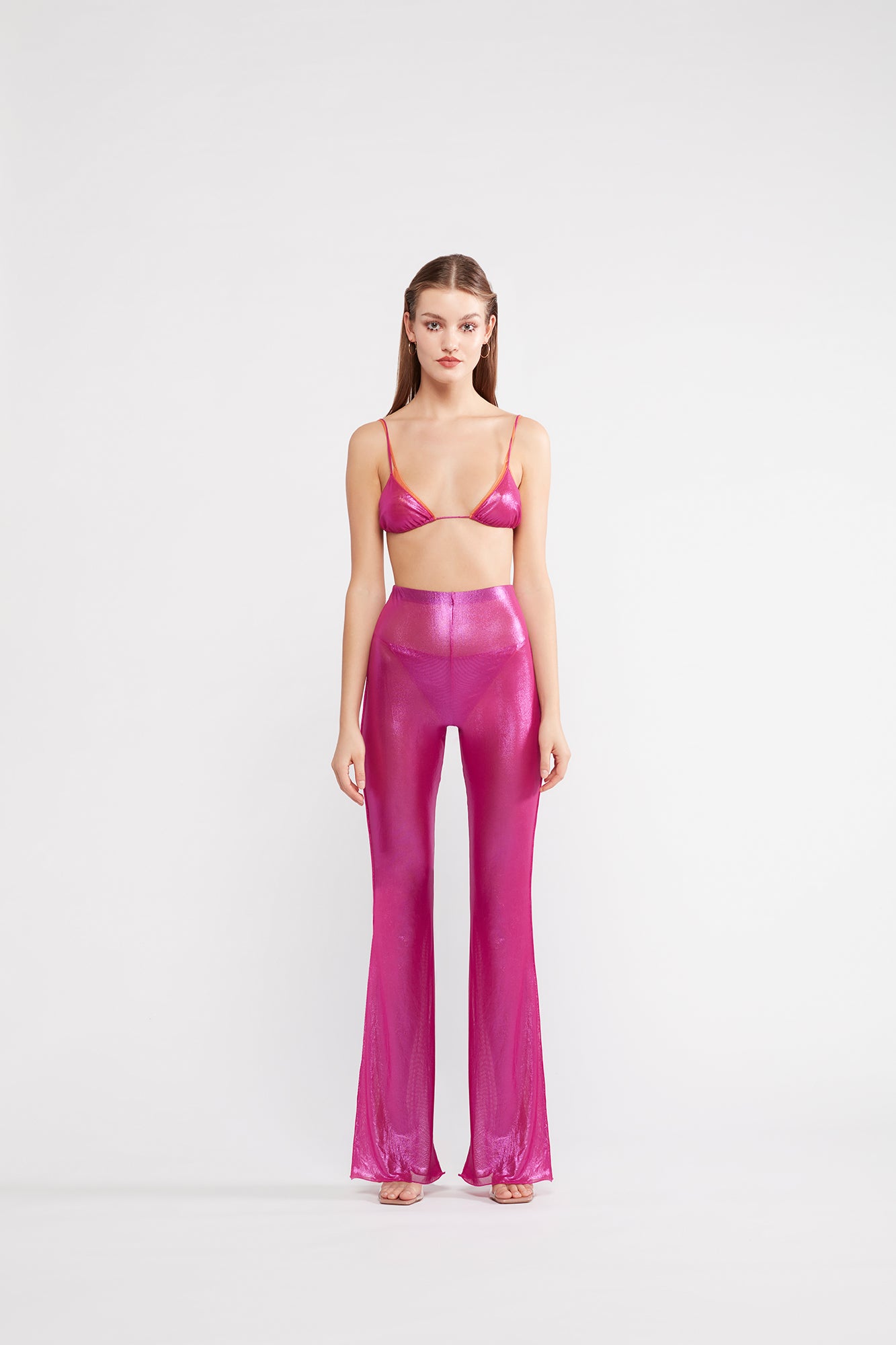 HS22 Lamè Wide Leg Pants