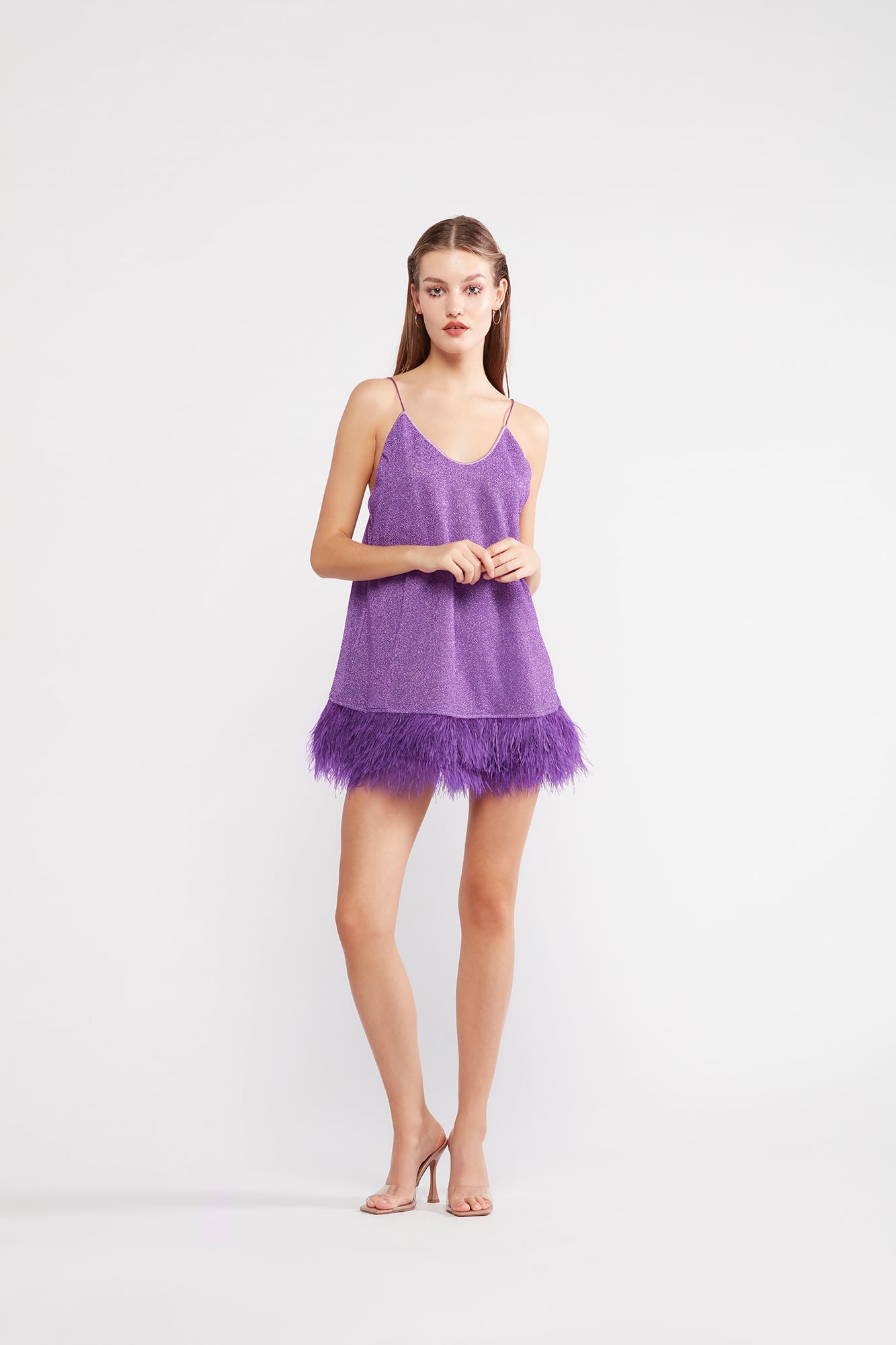 HS22 Lumière Plumage Short Dress